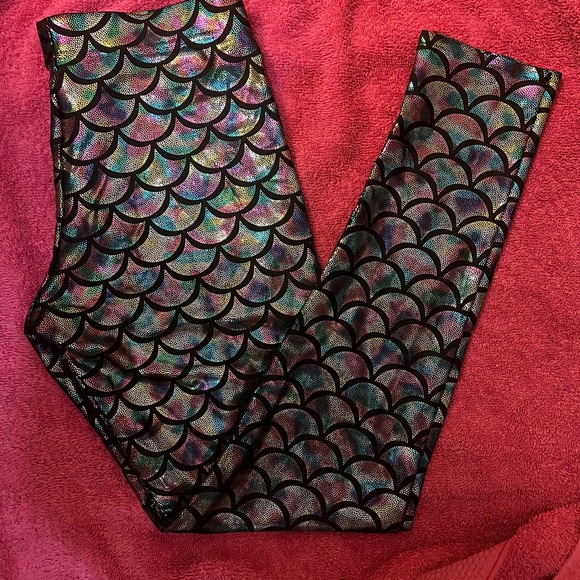 Mermaid rainbow leggings limited - Picture 7 of 8
